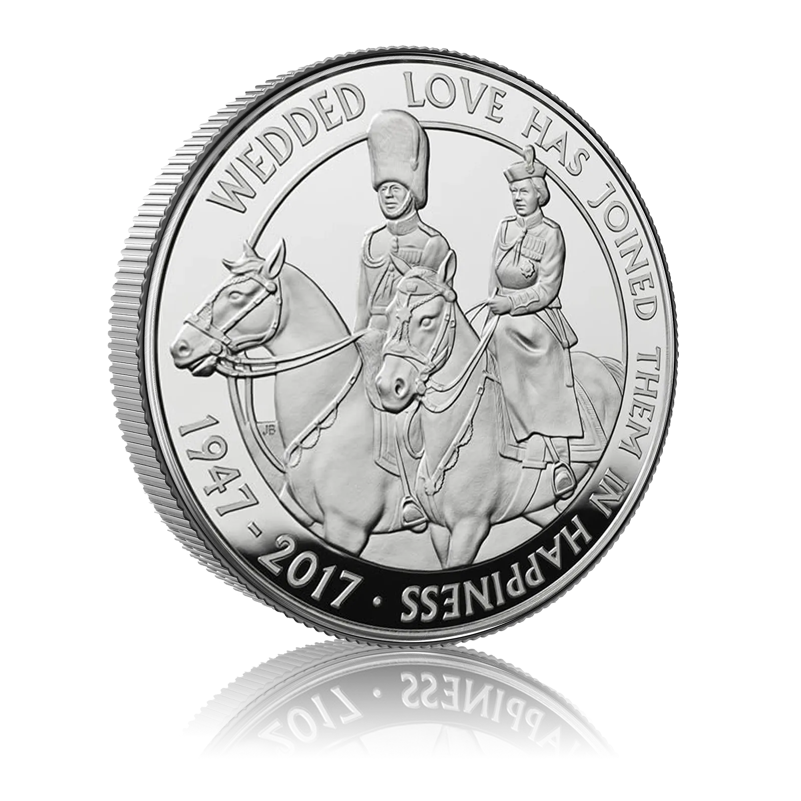 Platinum Wedding Anniversary £5 Silver Proof Coin Box Set (2017) 5